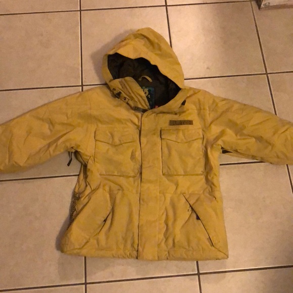 mustard snow jacket
